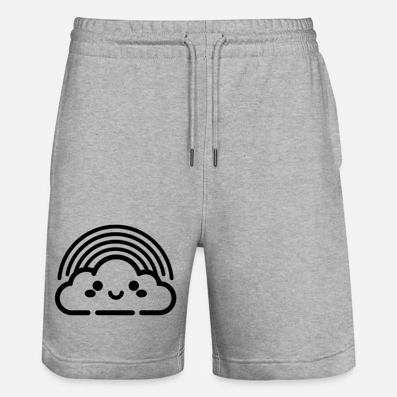 arc en ciel - Short de jogging bio TRAINER Stanley/Stella unisexe - gris chiné