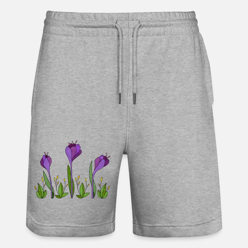 Fiori - Pantaloncini da jogger ecologici unisex Trainer di Stanley/Stella - grigio melange