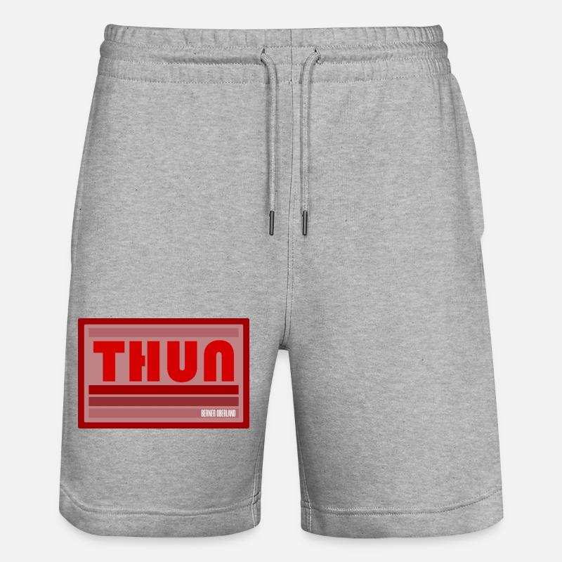 Thun Bernese Oberland - Short de jogging bio TRAINER Stanley/Stella unisexe - gris chiné