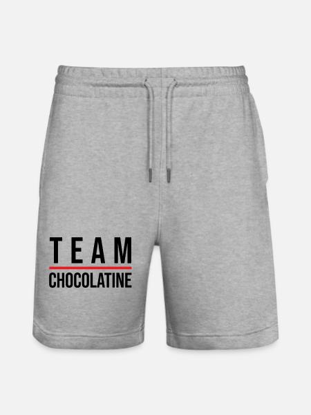 Team chocolatine - Short de jogging bio TRAINER Stanley/Stella unisexe - gris chiné