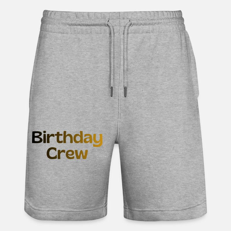 Équipe d’anniversaire - Short de jogging bio TRAINER Stanley/Stella unisexe - gris chiné