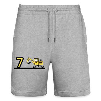 Bagger - Stanley/Stella Unisex Bio Joggingshorts Trainer  - Grau meliert - Vorne - Nik (191cm) & Marisol (170cm)