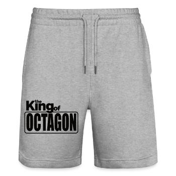 MMA Octogonal Mixed Martial Arts Kampfsport - Short de jogging bio TRAINER Stanley/Stella unisexe - gris chiné - Devant - Nik (191cm) & Marisol (170cm)