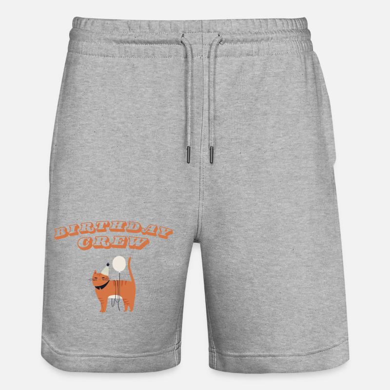 Équipe d’anniversaire - Short de jogging bio TRAINER Stanley/Stella unisexe - gris chiné