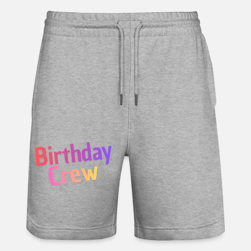 Équipe d’anniversaire - Short de jogging bio TRAINER Stanley/Stella unisexe - gris chiné