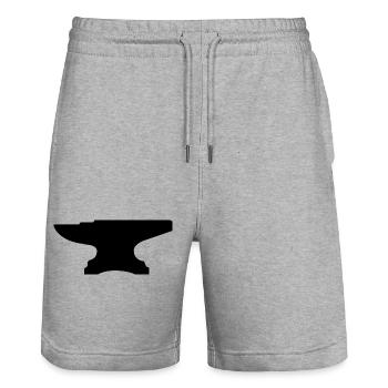 Anvil - Short de jogging bio TRAINER Stanley/Stella unisexe - gris chiné - Devant - Nik (191cm) & Marisol (170cm)