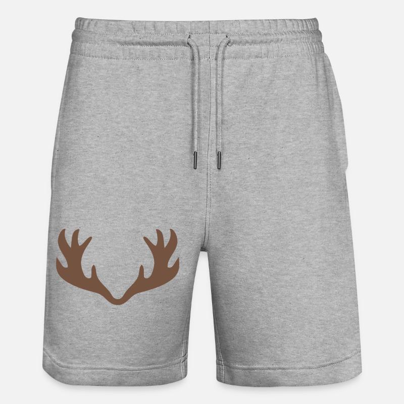 Bois de cerf - Short de jogging bio TRAINER Stanley/Stella unisexe - gris chiné