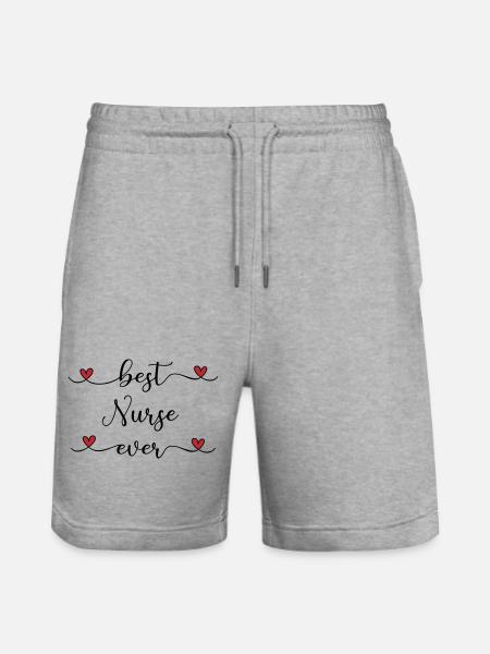 Meilleure infirmière - Short de jogging bio TRAINER Stanley/Stella unisexe - gris chiné