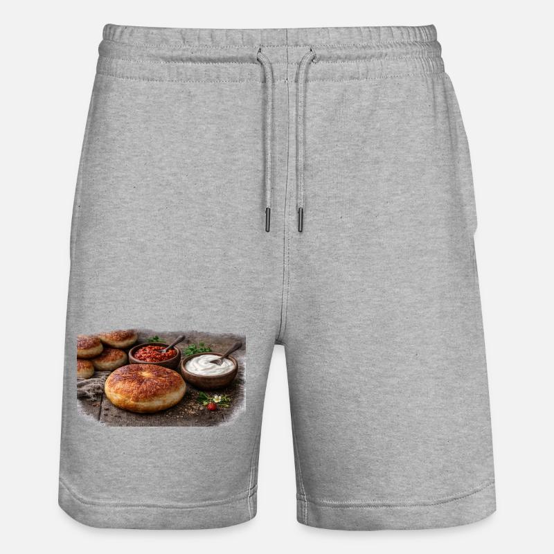 Bilyash Crème Aigre Adjika - Short de jogging bio TRAINER Stanley/Stella unisexe - gris chiné