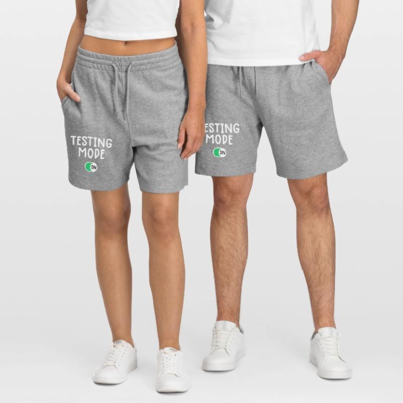 Testing Mode On Graphic Tee Stanley/Stella Trainer Unisex Organic Jogging Shorts