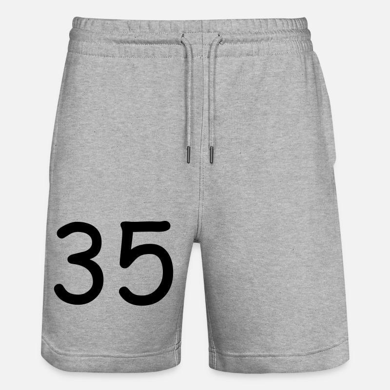 35 - Short de jogging bio TRAINER Stanley/Stella unisexe - gris chiné