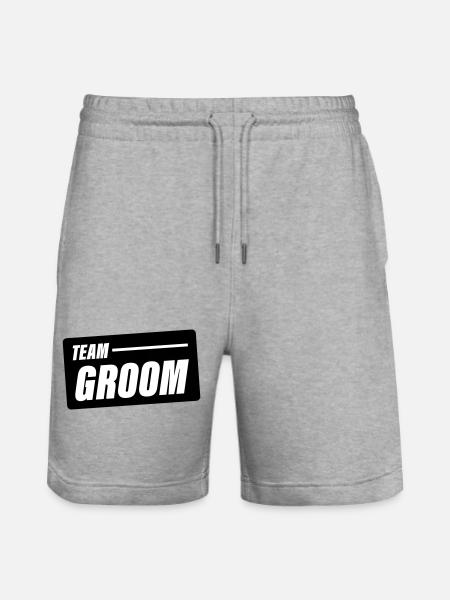 team_groom - Short de jogging bio TRAINER Stanley/Stella unisexe - gris chiné