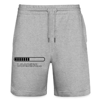 Chargement - Short de jogging bio TRAINER Stanley/Stella unisexe - gris chiné - Devant - Nik (191cm) & Marisol (170cm)