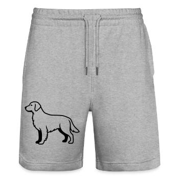 Résumé du chien labrador retriever - Short de jogging bio TRAINER Stanley/Stella unisexe - gris chiné - Devant - Nik (191cm) & Marisol (170cm)