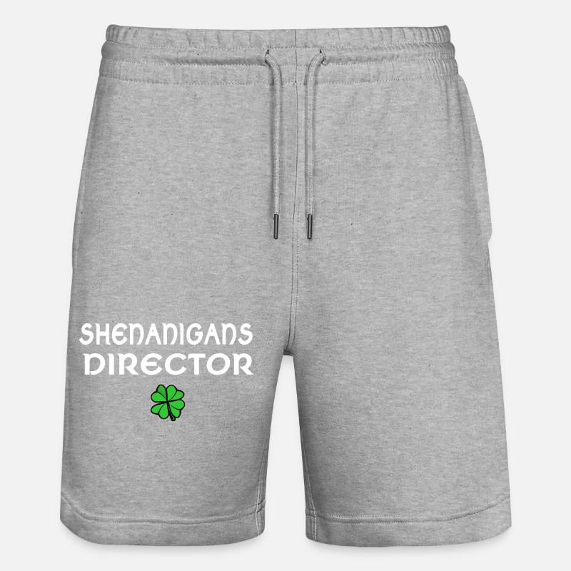 Réalisateur de Shenanigads Shamrock Tee - Short de jogging bio TRAINER Stanley/Stella unisexe - gris chiné