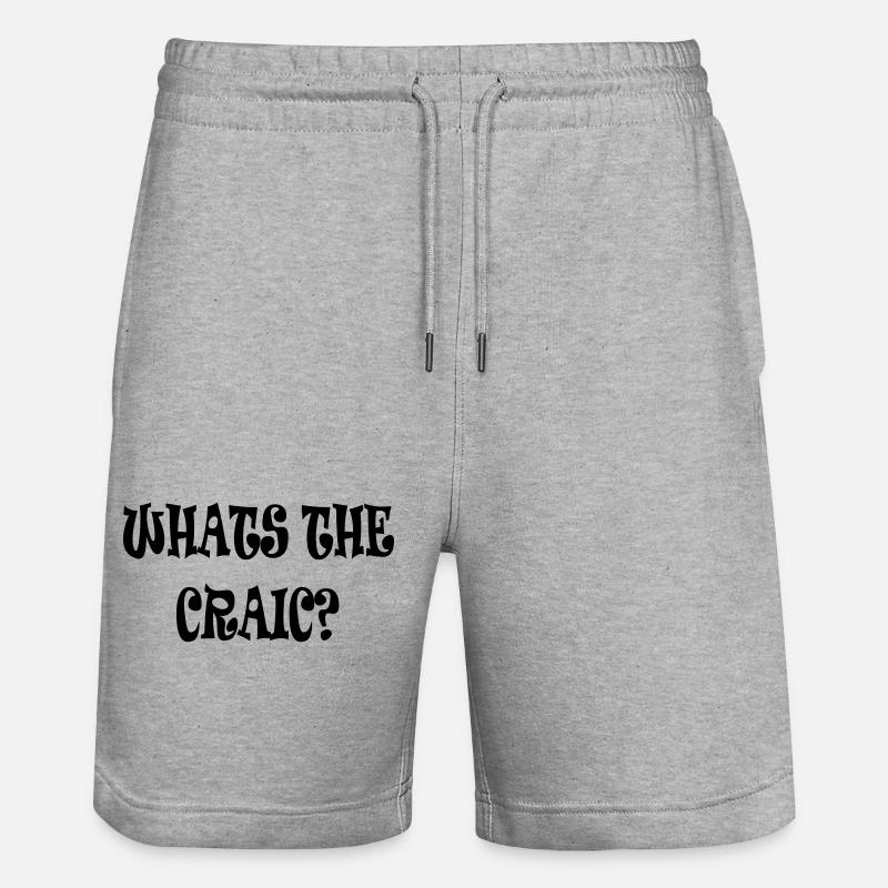 C’est quoi le délire ? - Short de jogging bio TRAINER Stanley/Stella unisexe - gris chiné