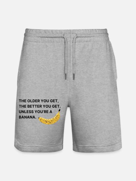 Plus tu vieillis, meilleur tu deviens. - Short de jogging bio TRAINER Stanley/Stella unisexe - gris chiné