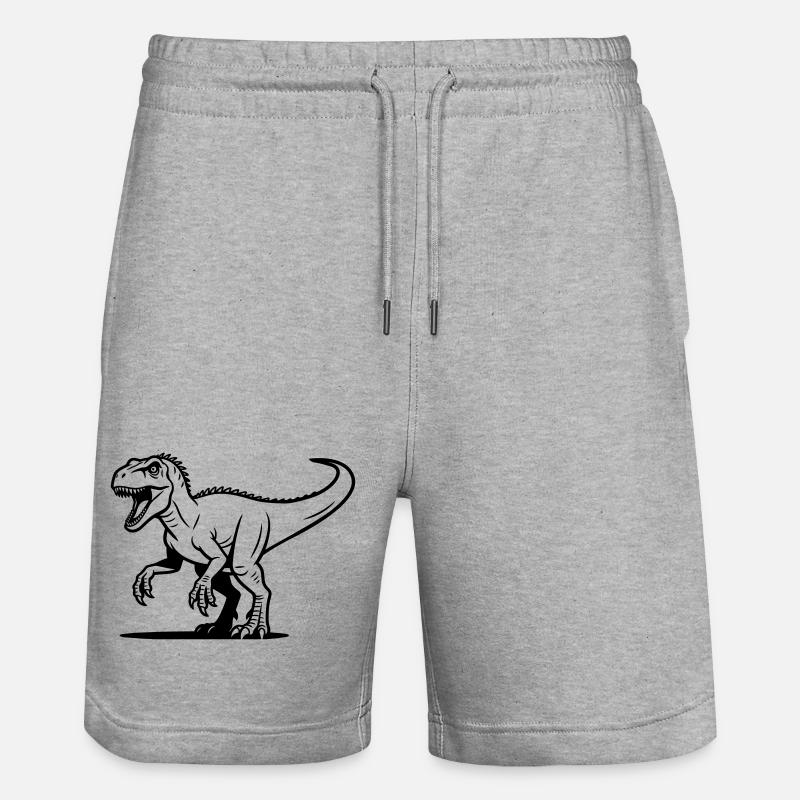 Greifvogel - Stanley/Stella Unisex Bio Joggingshorts Trainer  - Grau meliert