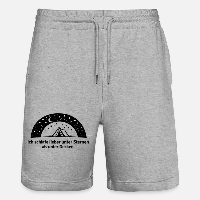 Sternenbogen Kranz - Stanley/Stella Unisex Bio Joggingshorts Trainer  - Grau meliert