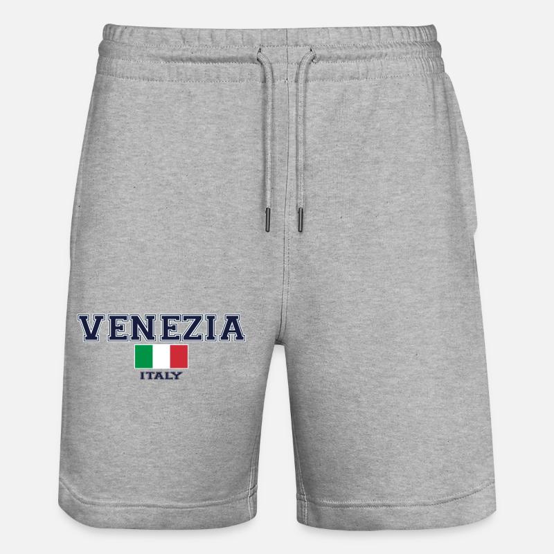 Venise, Venise - Short de jogging bio TRAINER Stanley/Stella unisexe - gris chiné