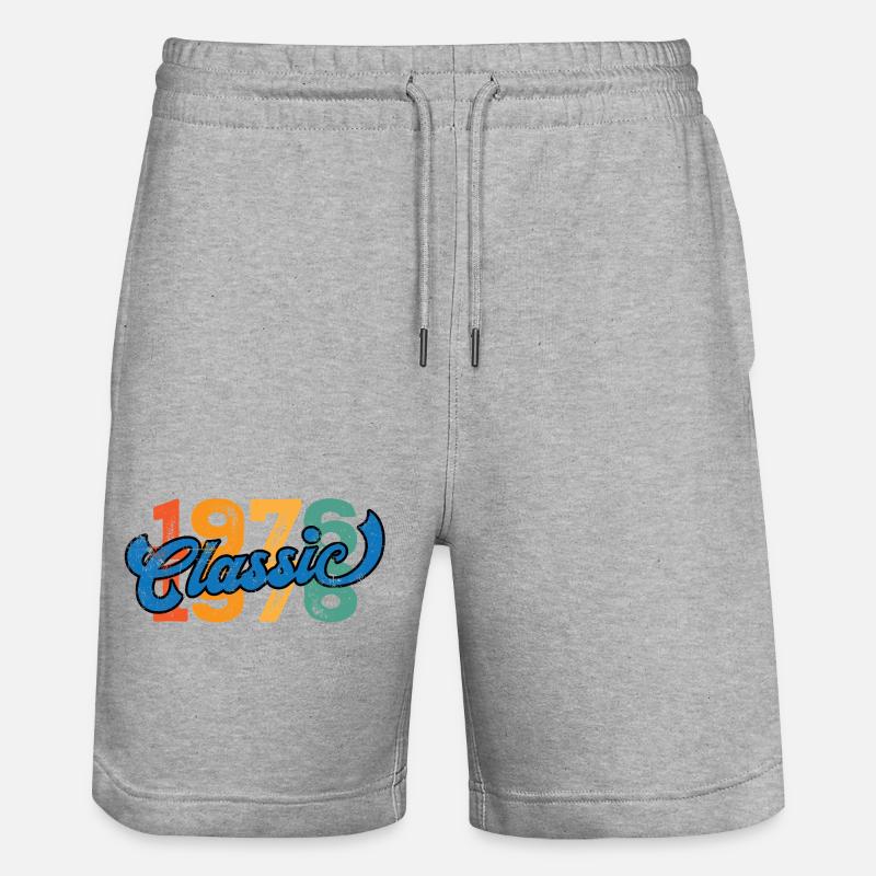 Annata 1976 - Pantaloncini da jogger ecologici unisex Trainer di Stanley/Stella - grigio melange