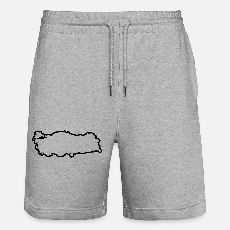 Pays de Turquie - Short de jogging bio TRAINER Stanley/Stella unisexe - gris chiné