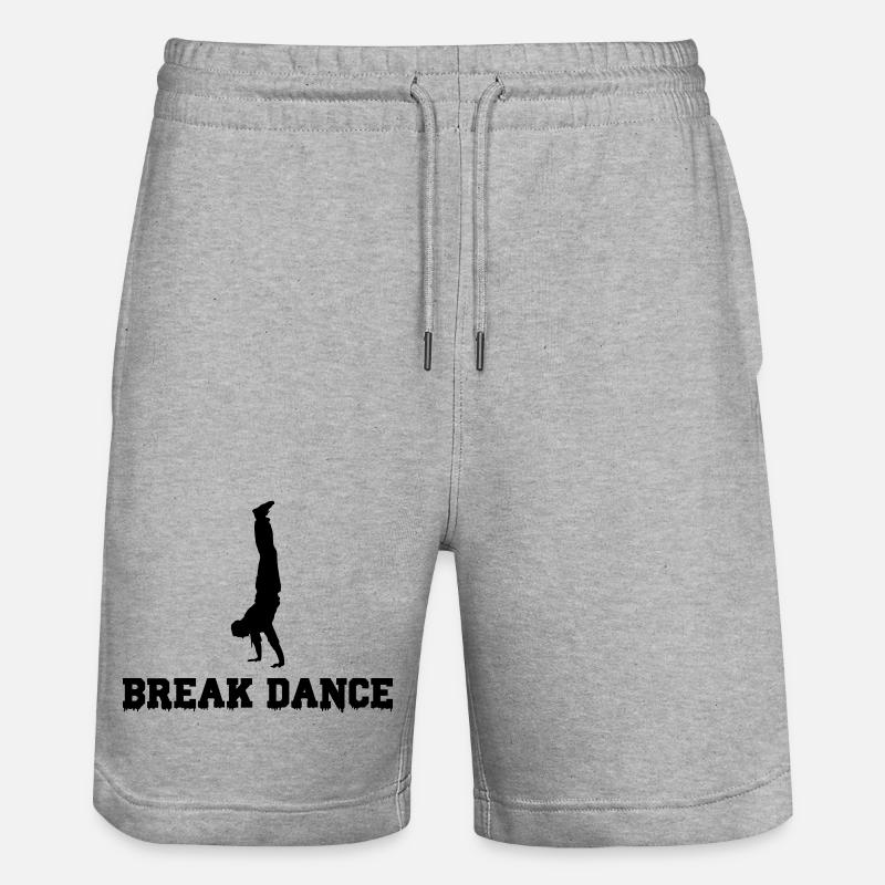 Danse break - Short de jogging bio TRAINER Stanley/Stella unisexe - gris chiné