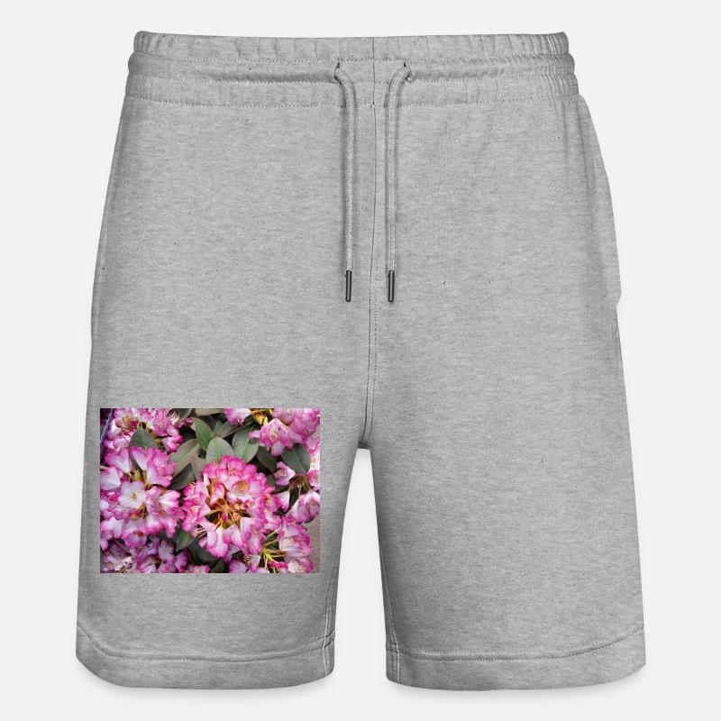 Rhododendron Rose Éclatant - Short de jogging bio TRAINER Stanley/Stella unisexe - gris chiné