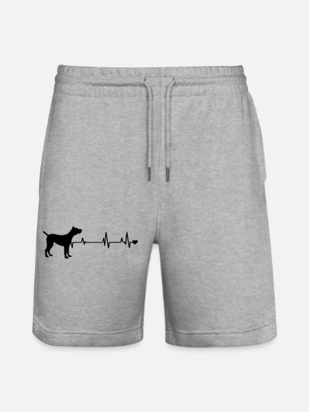 Dog - Stanley/Stella Trainer Unisex Organic Jogging Shorts - heather grey