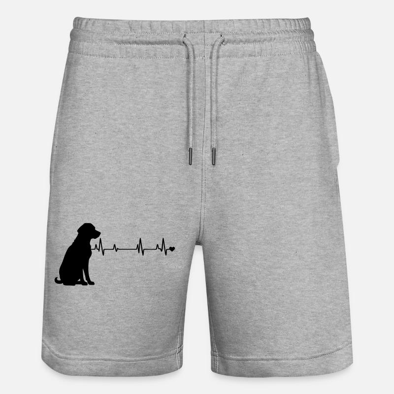 Chien - Short de jogging bio TRAINER Stanley/Stella unisexe - gris chiné