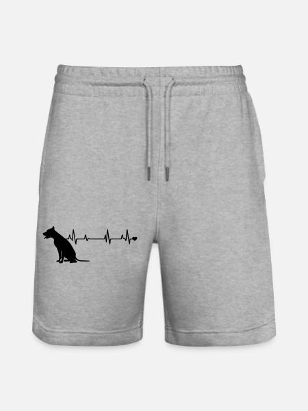 Dog - Stanley/Stella Trainer Unisex Organic Jogging Shorts - heather grey