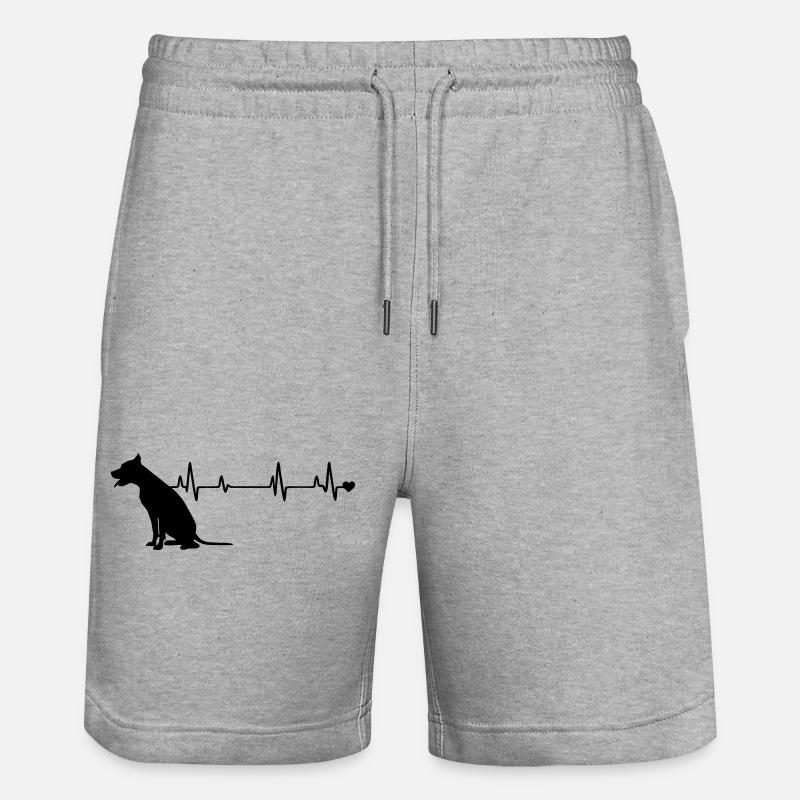 Chien - Short de jogging bio TRAINER Stanley/Stella unisexe - gris chiné