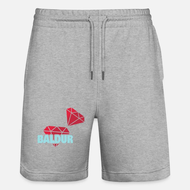 Edel Baldur - Short de jogging bio TRAINER Stanley/Stella unisexe - gris chiné