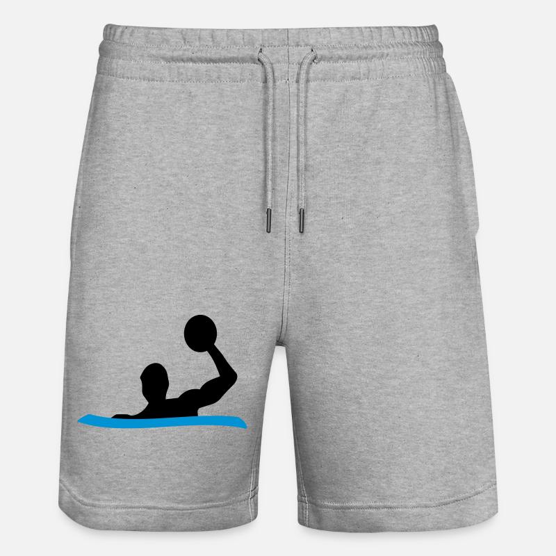 Waterpolo - Short de jogging bio TRAINER Stanley/Stella unisexe - gris chiné