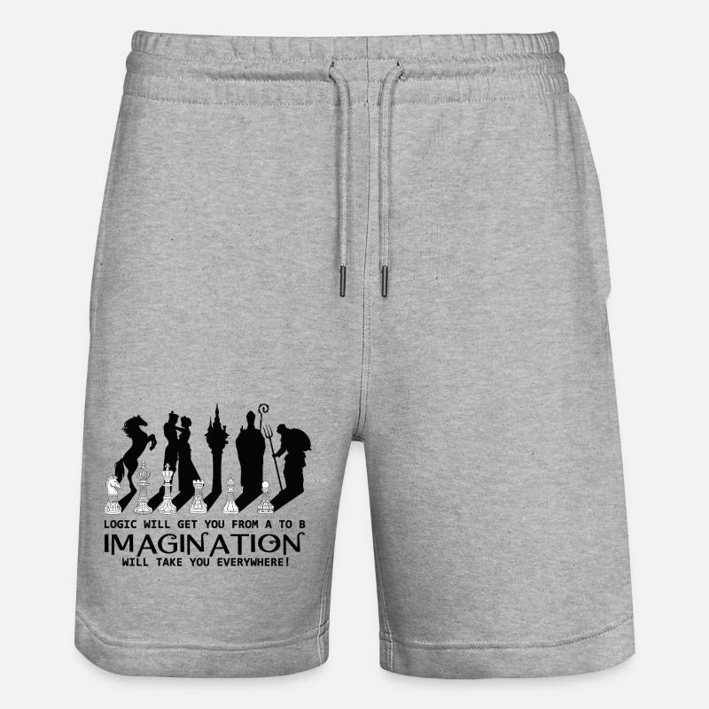 Logique des échecs - Short de jogging bio TRAINER Stanley/Stella unisexe - gris chiné