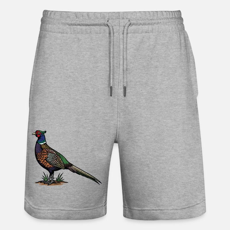 Faisan de Colchide Nature Sauvage - Short de jogging bio TRAINER Stanley/Stella unisexe - gris chiné