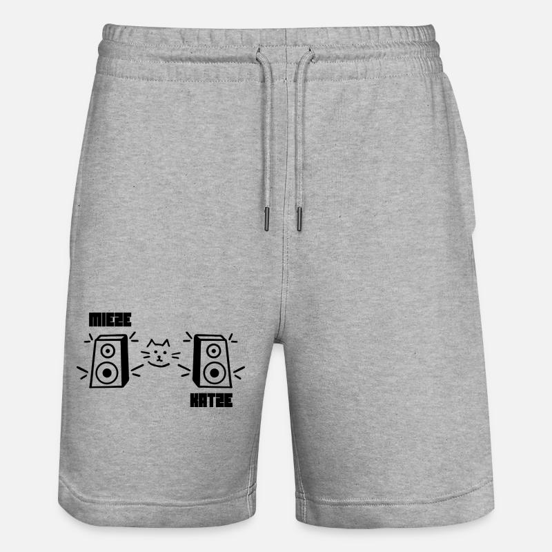 Kitty Cat Rave Techno - Short de jogging bio TRAINER Stanley/Stella unisexe - gris chiné