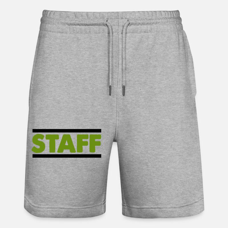 Police en vieillissement du bâton vert - Short de jogging bio TRAINER Stanley/Stella unisexe - gris chiné