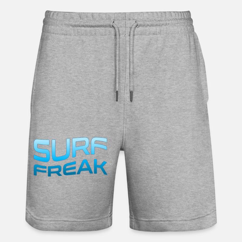 Surf Freak Stile Onda Blu - Pantaloncini da jogger ecologici unisex Trainer di Stanley/Stella - grigio melange