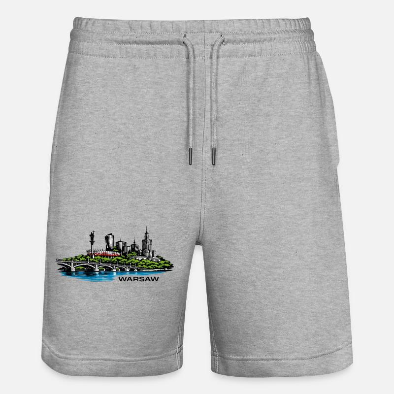 Varsavia - Pantaloncini da jogger ecologici unisex Trainer di Stanley/Stella - grigio melange
