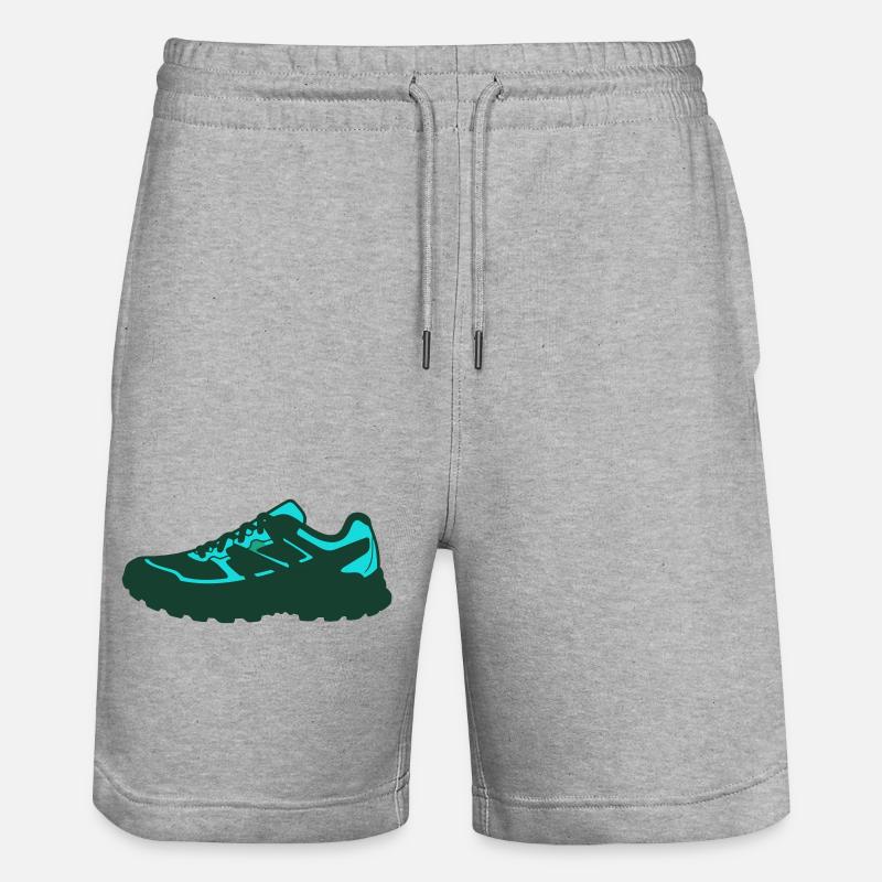 Basket sportive Flat Icon - Short de jogging bio TRAINER Stanley/Stella unisexe - gris chiné