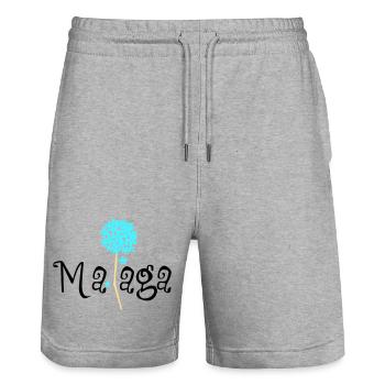Malaga Biznaga - Short de jogging bio TRAINER Stanley/Stella unisexe - gris chiné - Devant - Nik (191cm) & Marisol (170cm)