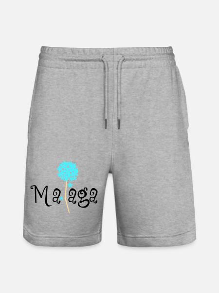 Malaga Biznaga - Stanley/Stella Trainer Unisex Organic Jogging Shorts - heather grey