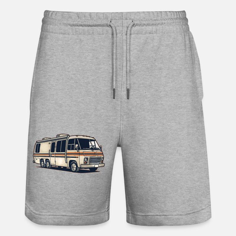 Ma maison a des roues - Short de jogging bio TRAINER Stanley/Stella unisexe - gris chiné