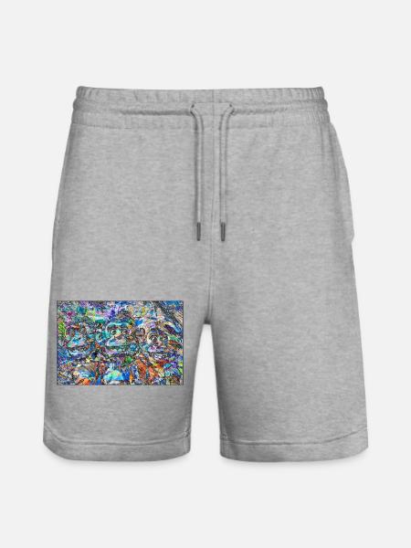 schryoddjkakkj - Short de jogging bio TRAINER Stanley/Stella unisexe - gris chiné