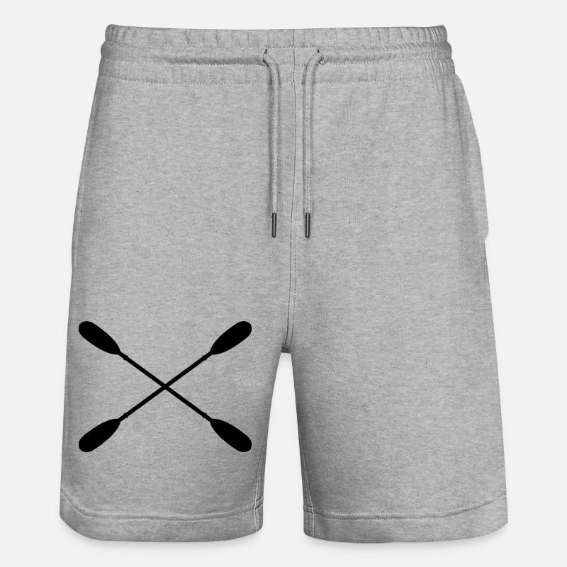 Pagaies de kayak - Short de jogging bio TRAINER Stanley/Stella unisexe - gris chiné