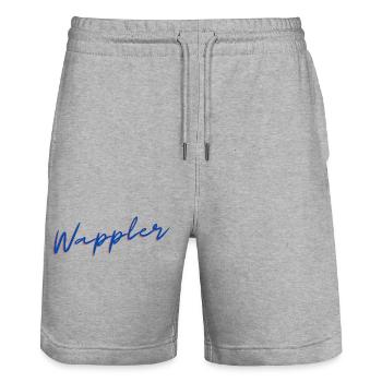 Wappler - Stanley/Stella Unisex Bio Joggingshorts Trainer  - Grau meliert - Vorne - Nik (191cm) & Marisol (170cm)
