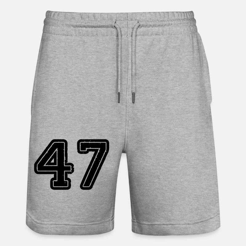 47 - Short de jogging bio TRAINER Stanley/Stella unisexe - gris chiné