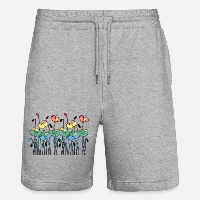 Fleur - Short de jogging bio TRAINER Stanley/Stella unisexe - gris chiné