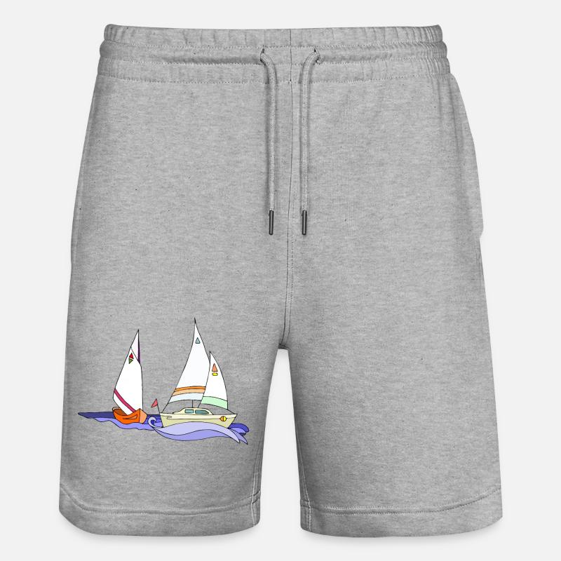 Voiliers - Short de jogging bio TRAINER Stanley/Stella unisexe - gris chiné
